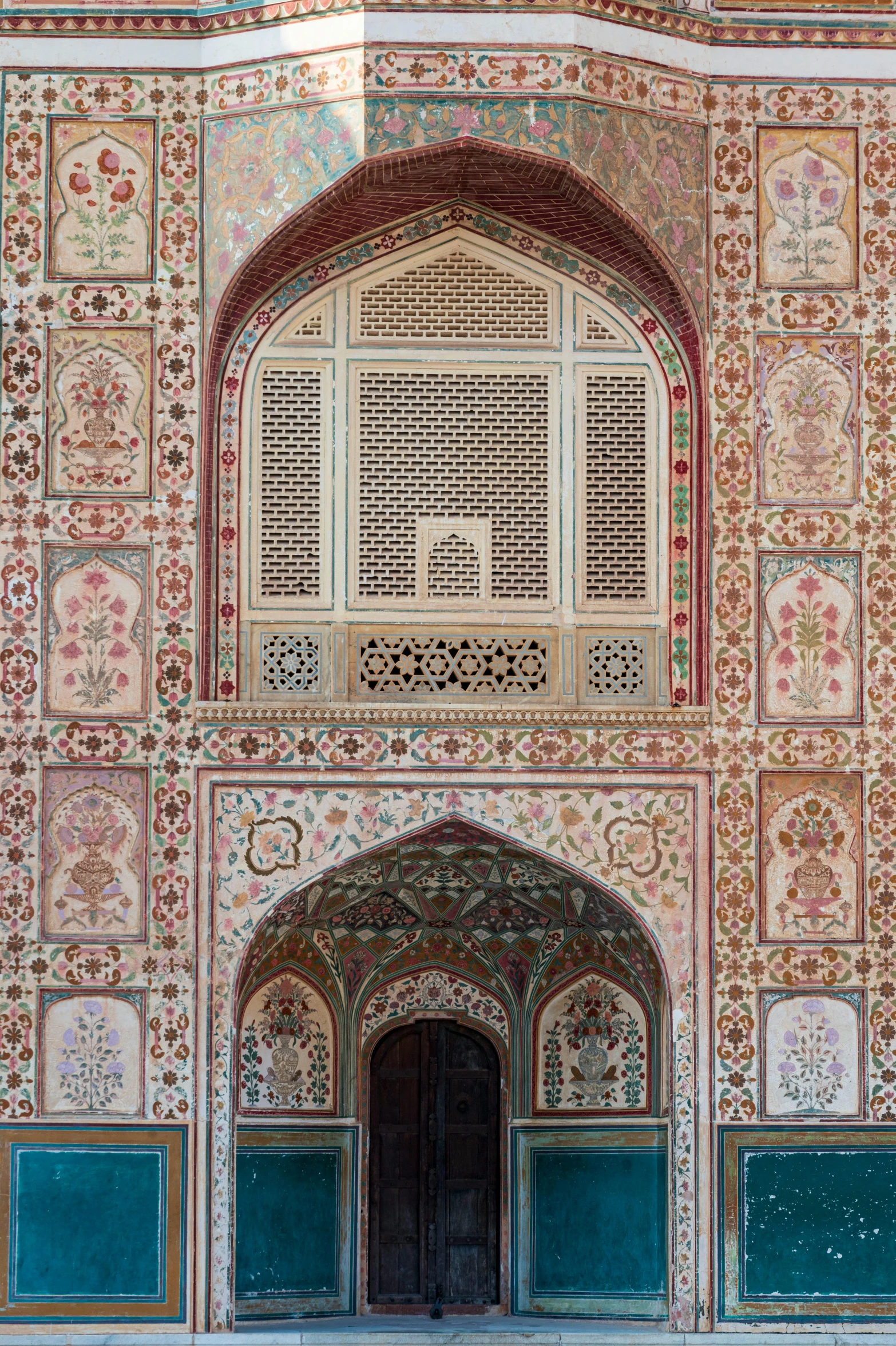 a large ornate building with many different patterns