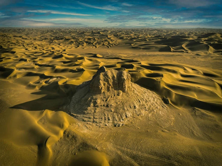 the desert has some very beautiful sand dunes