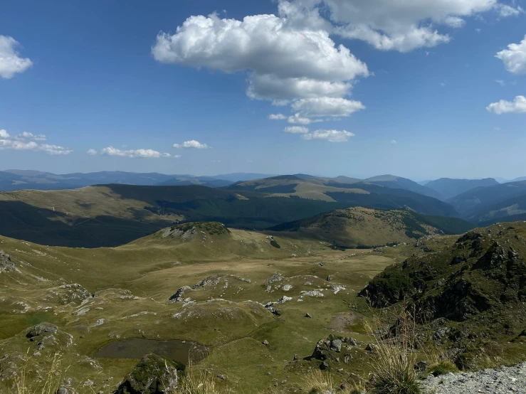 a po taken from the top of a mountain