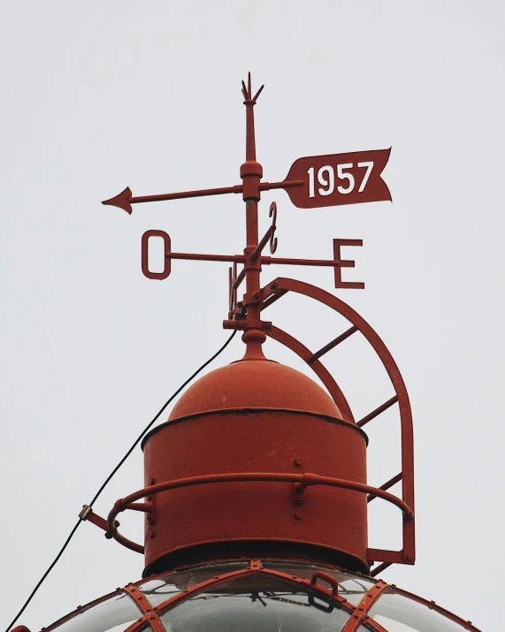 a weather vane atop the top of a building