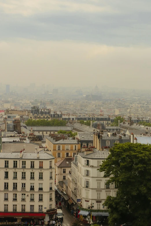 the view of a city with a bird's eye view of it