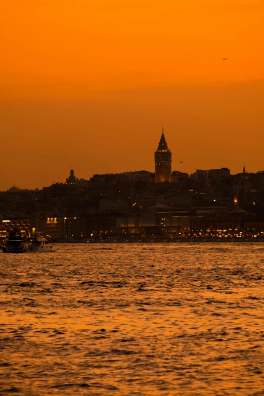 the building across the river is the historic city