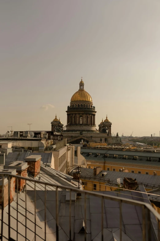 a golden dome on top of a building