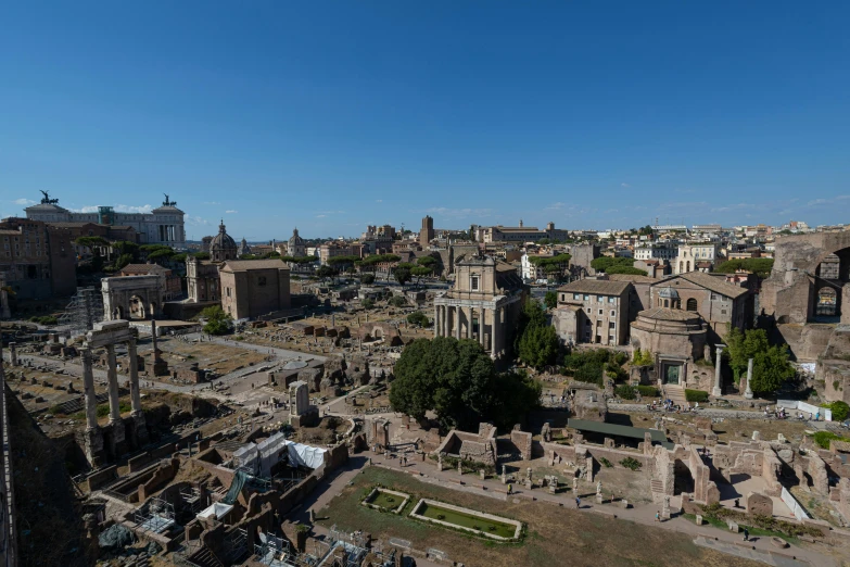 a large ancient roman city with several roman ruins