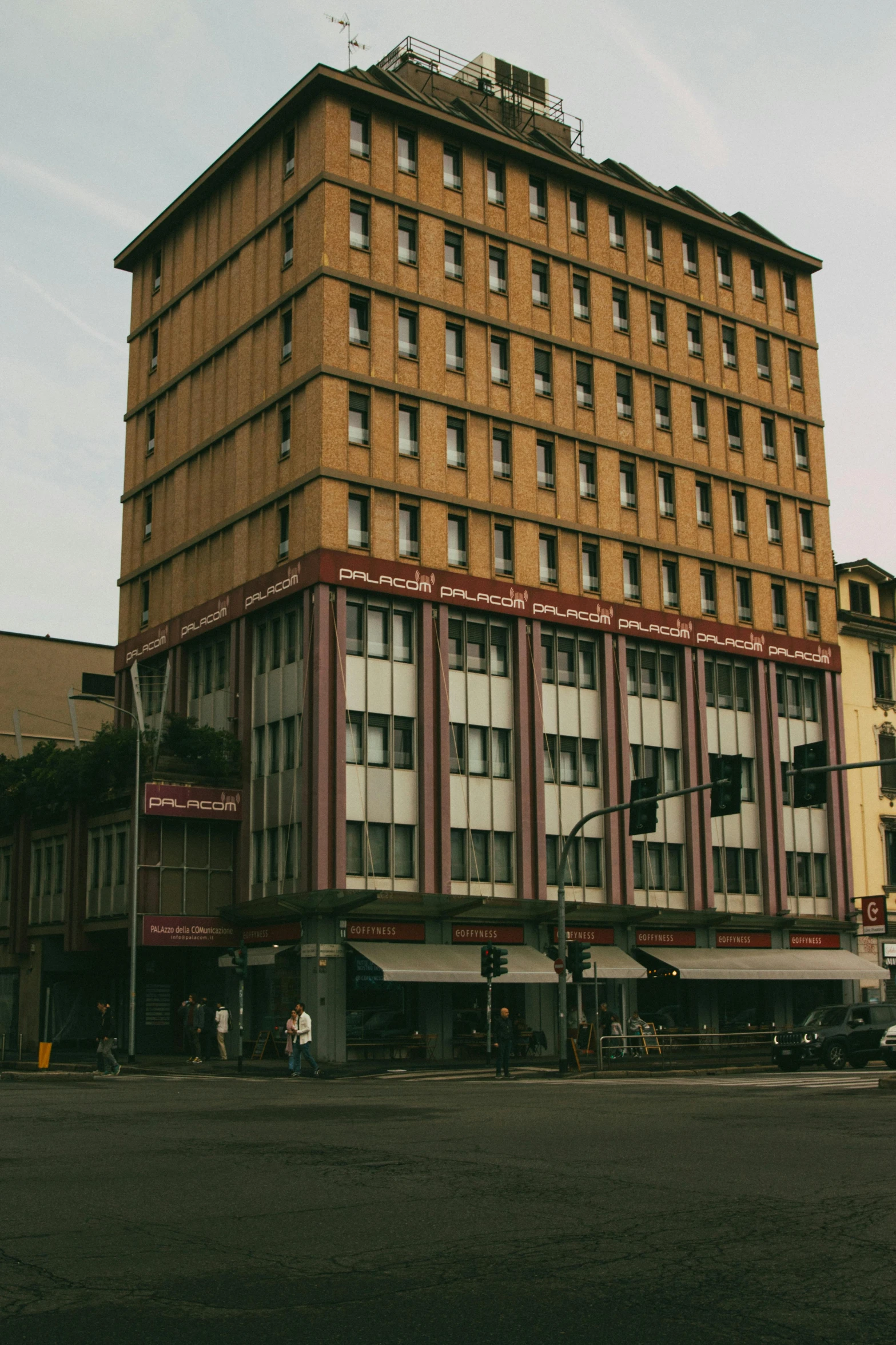 two very big old buildings side by side