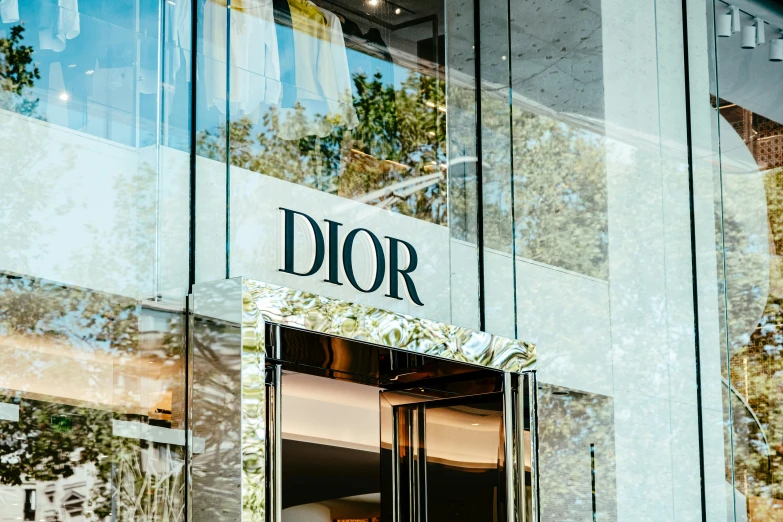 the entrance to dior store in new york city