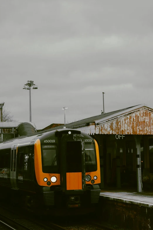 the train station is empty of any passengers