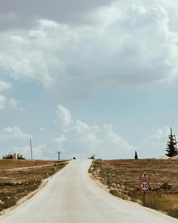 the roads have signs warning of approaching vehicles