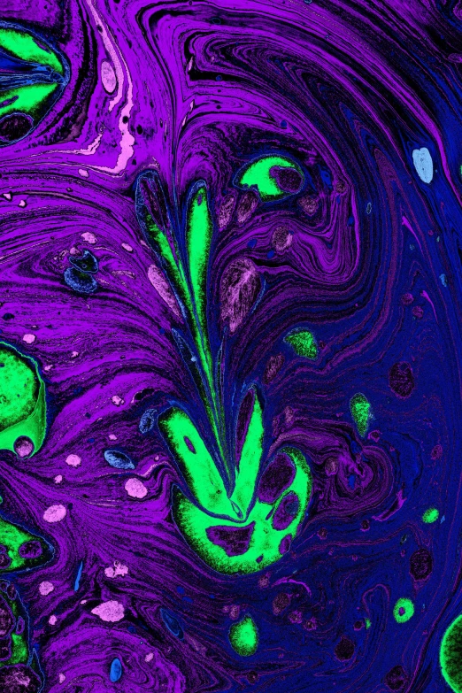 a fluid painting that looks like liquid or ink