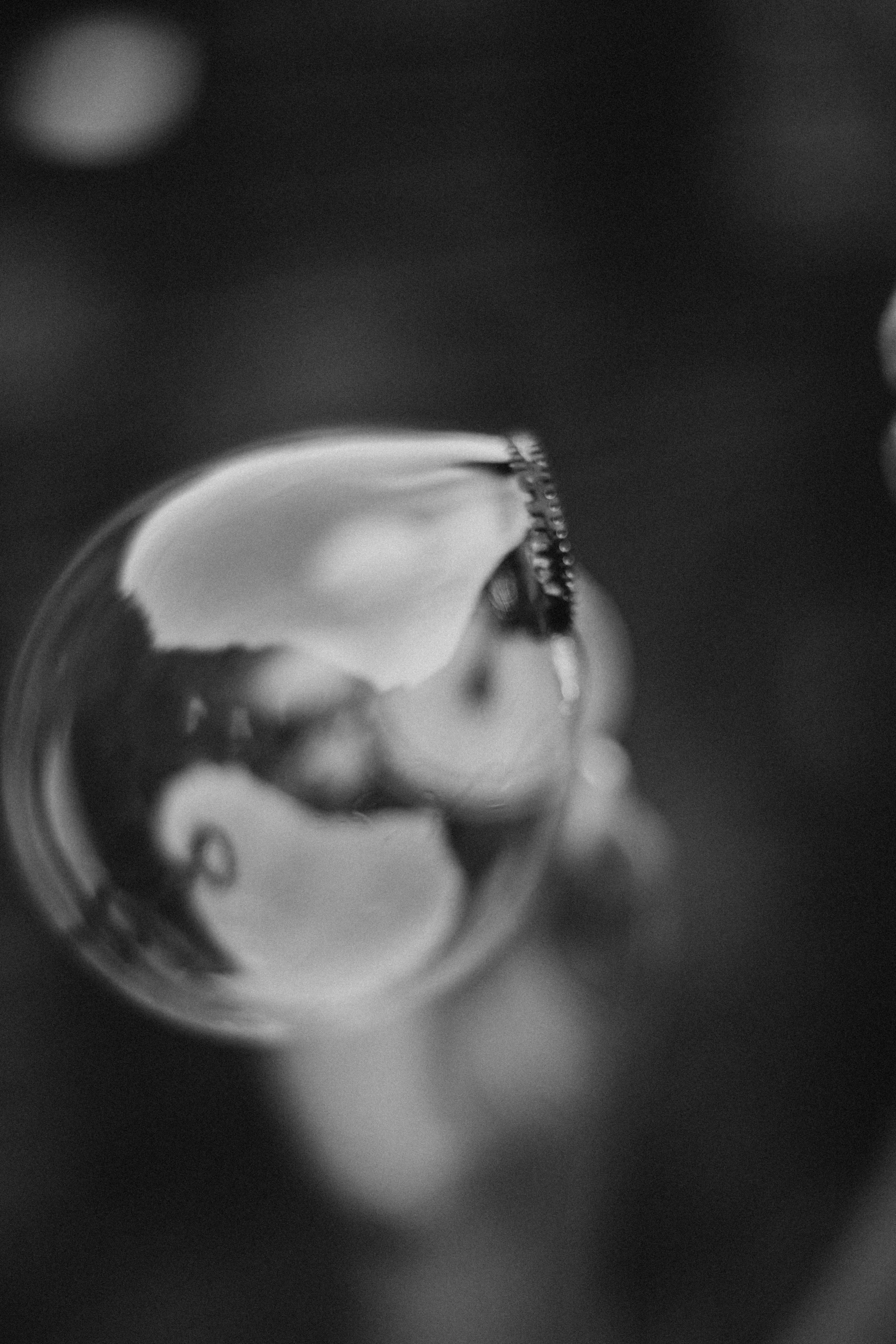 a black and white po of a person holding up a small glass of wine