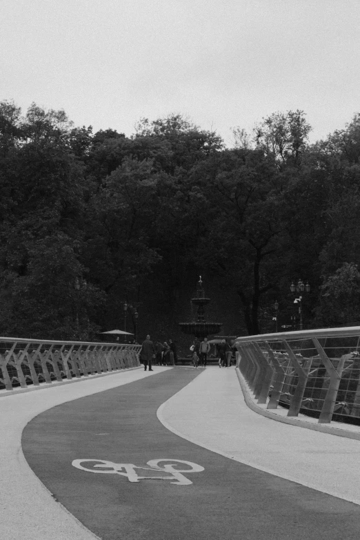 a long ramp going over another hill on a skateboard