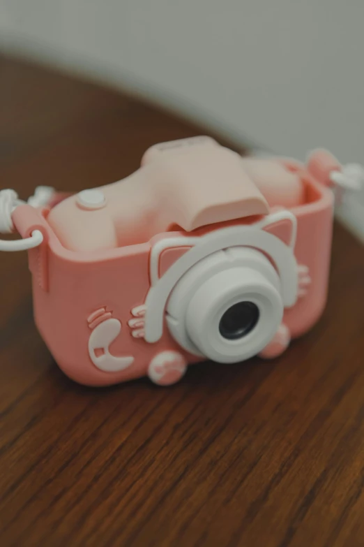 a camera on the table for playing with