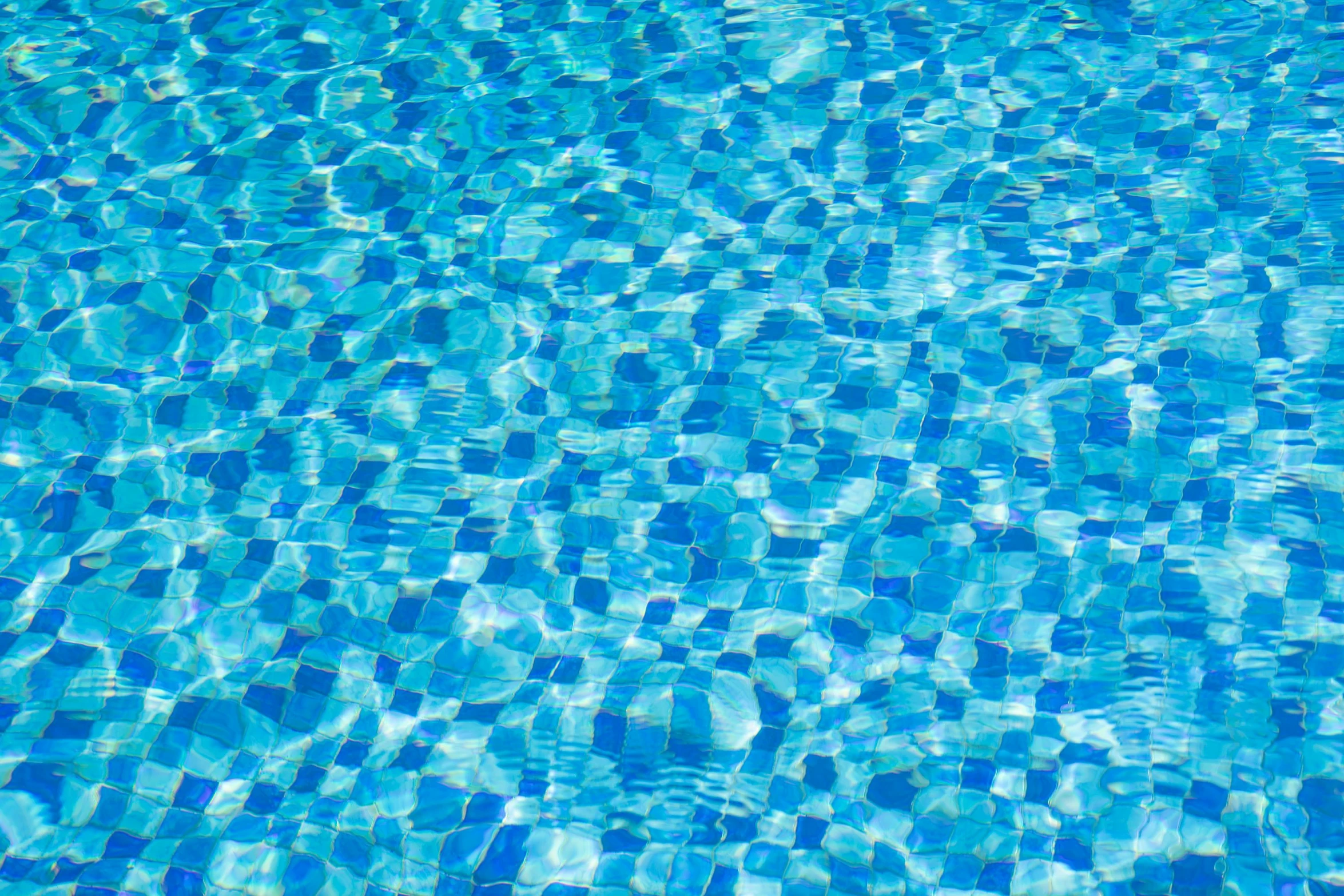 water that has been made into an outdoor pool