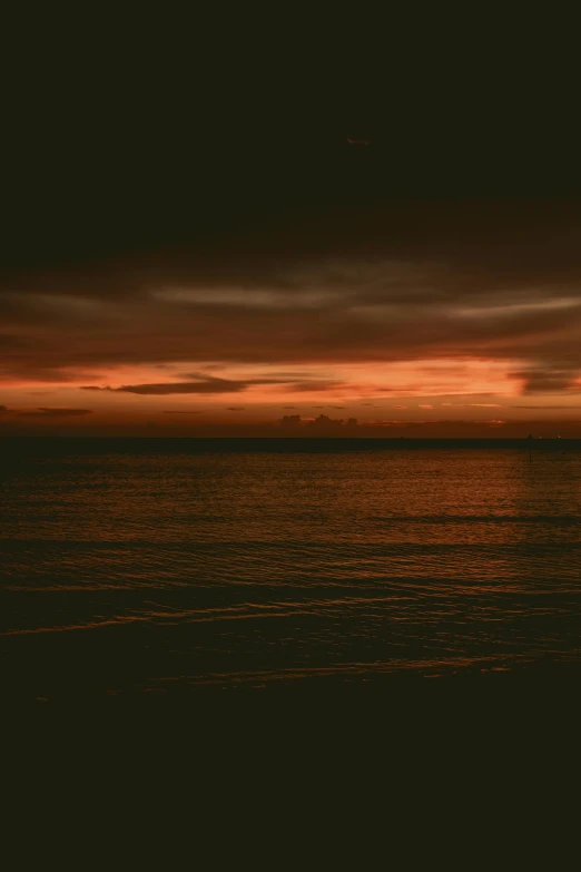 a large body of water sitting under a cloudy sky