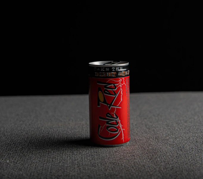 this is a red can with silver lids