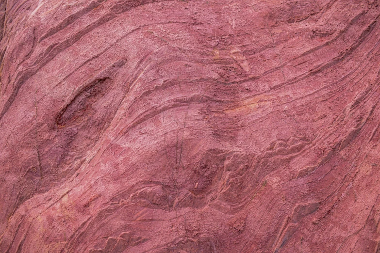 the sand is a very unusual pink color