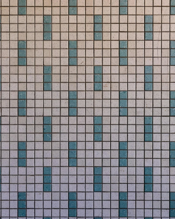 an up close po of some square mosaic tiles