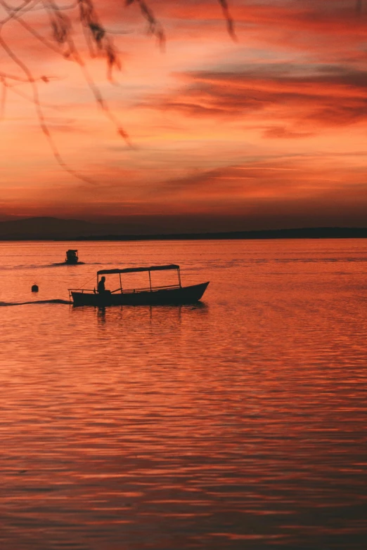 a boat that is sitting in the water