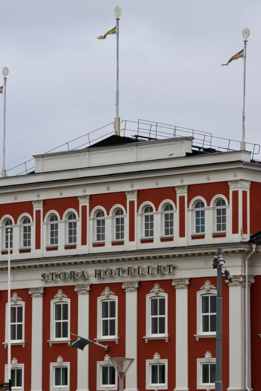 the historic el gaudira is on top of an old building