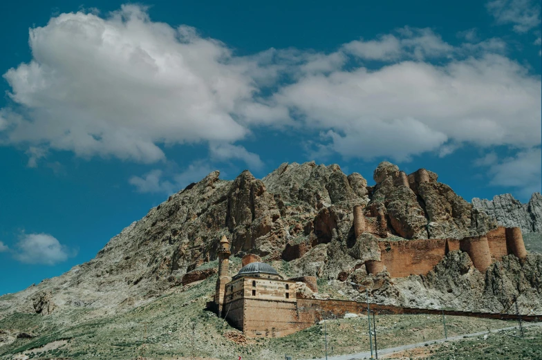 a view of a mountain and its surrounding area