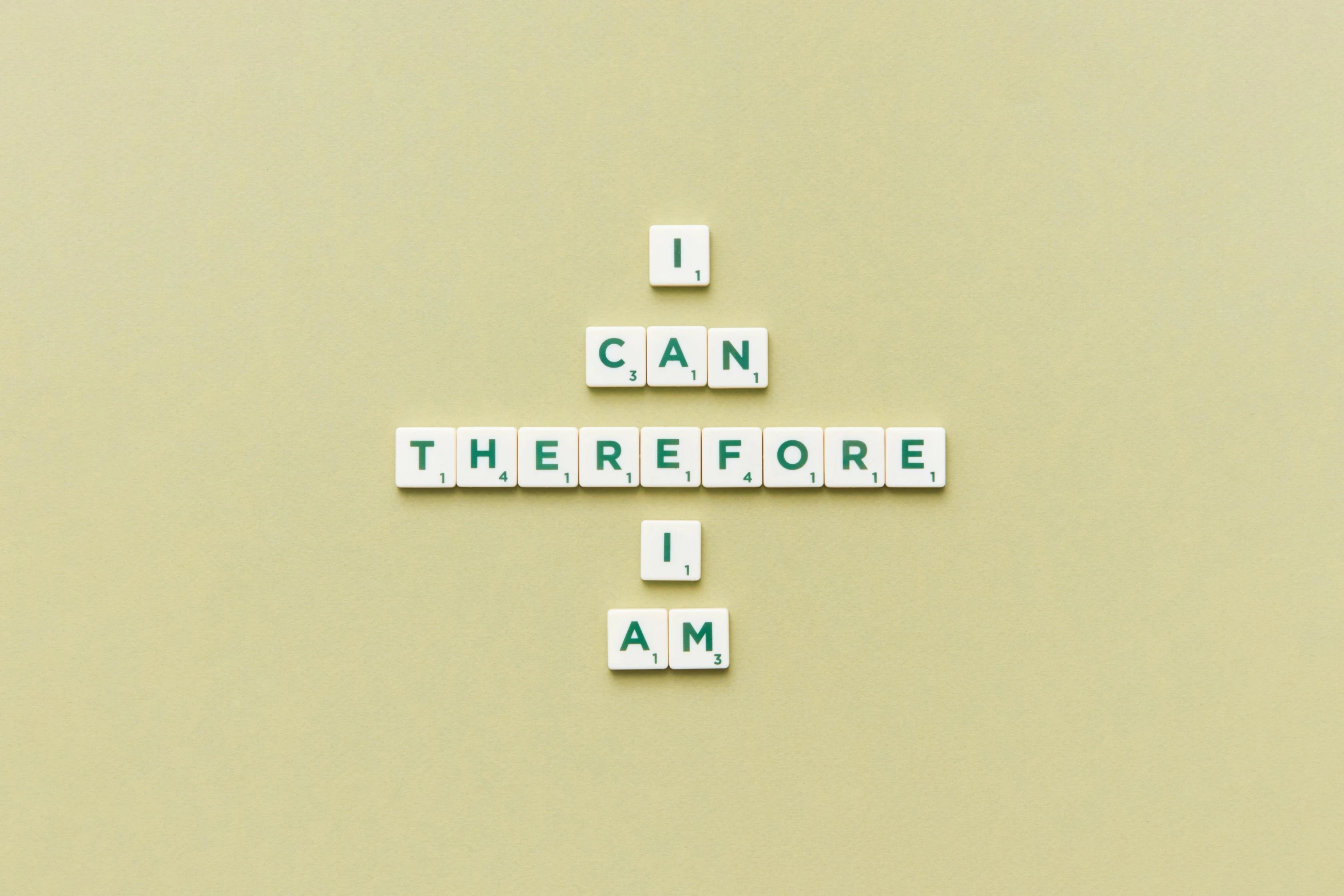 a crossword game with letters saying i can there are i am