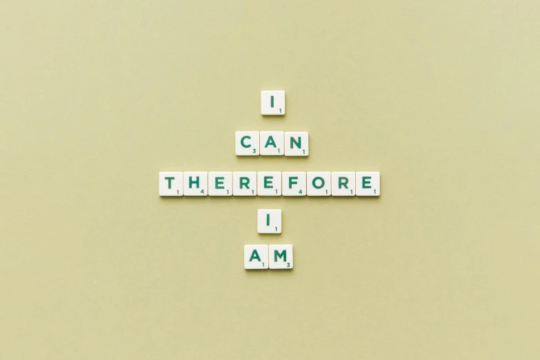 a crossword game with letters saying i can there are i am