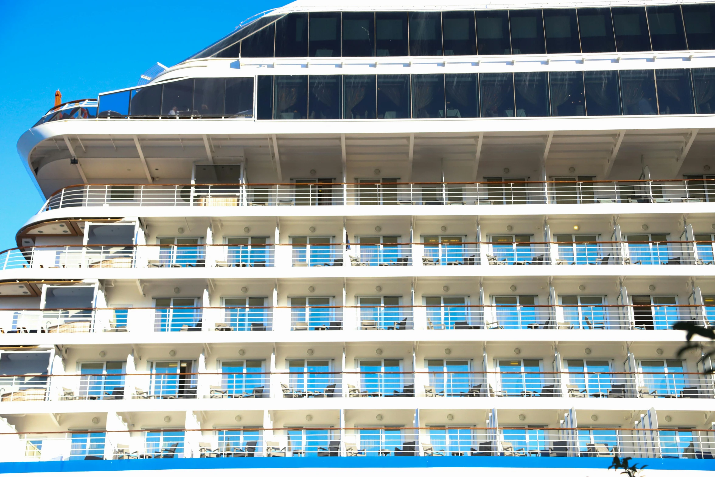 a very large cruise ship in the water