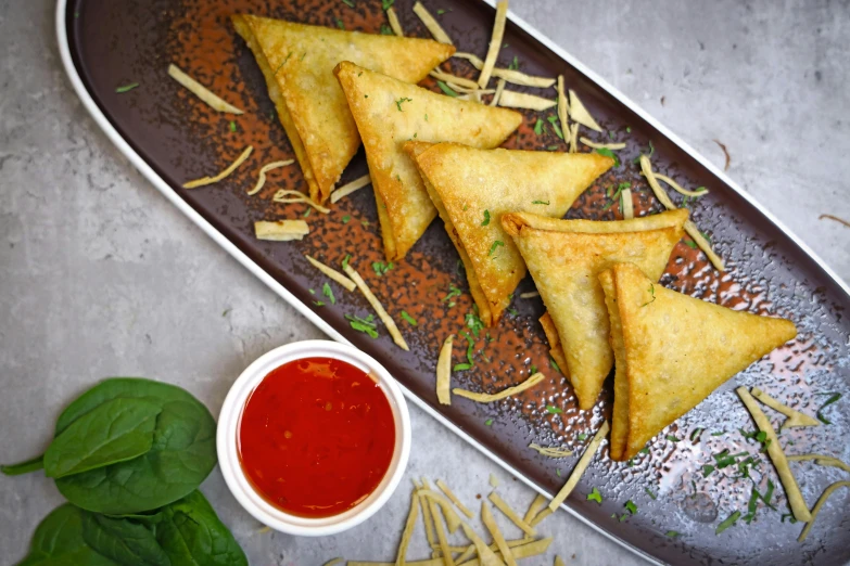 the appetizers are ready to be eaten, and ready to eat