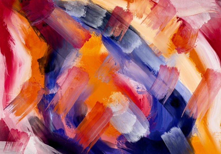 an abstract painting of a colorful brush stroke