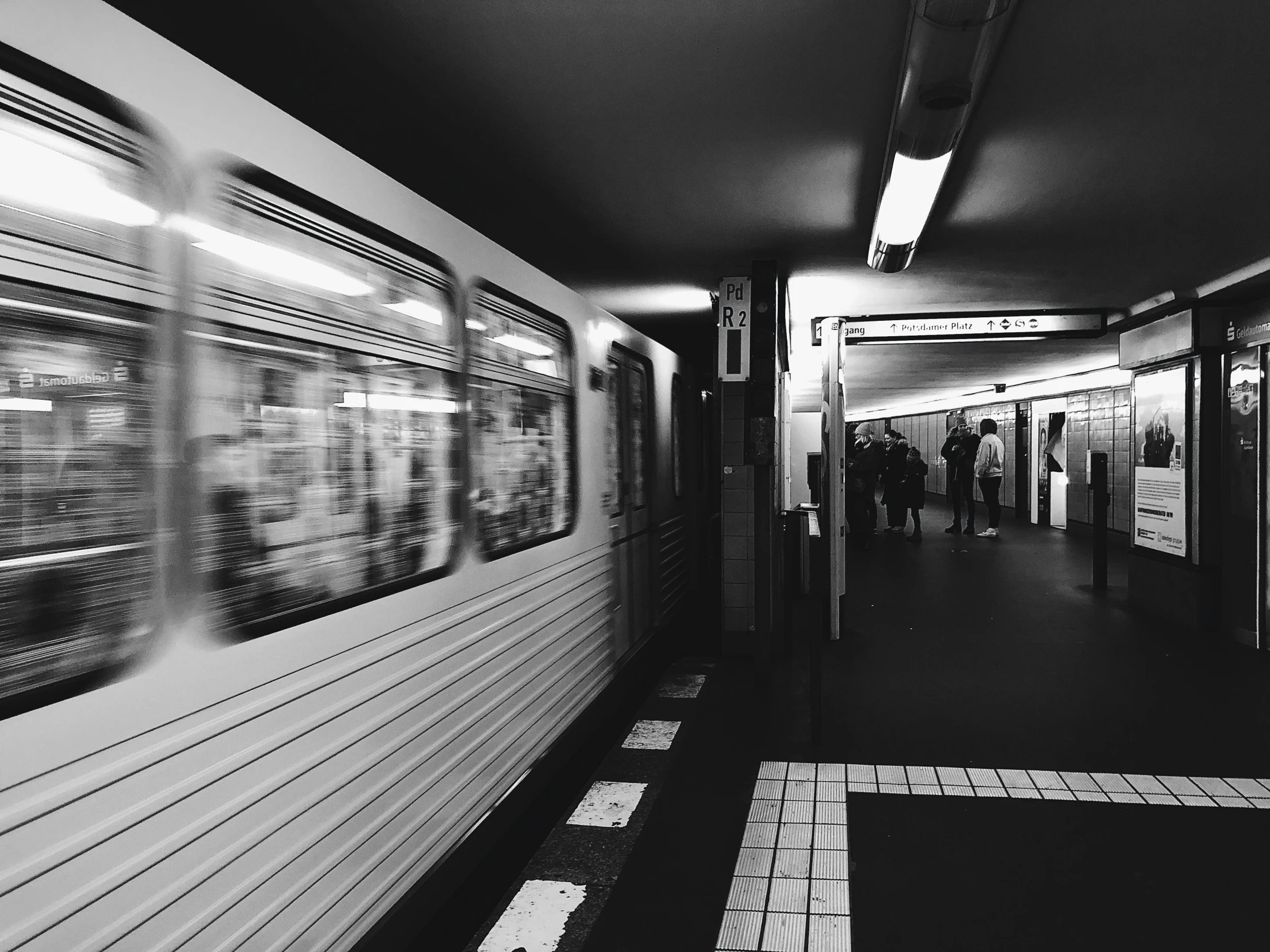 a train passing by in the middle of a long exposure