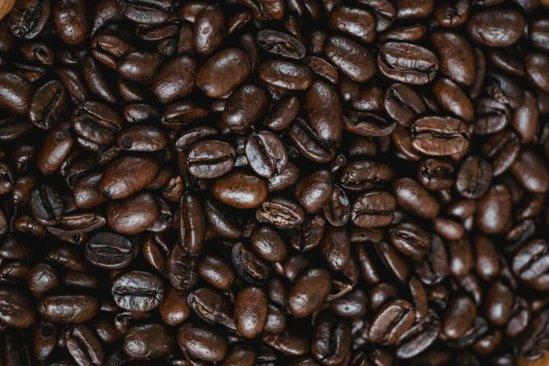 dark coffee beans mixed together for good texture