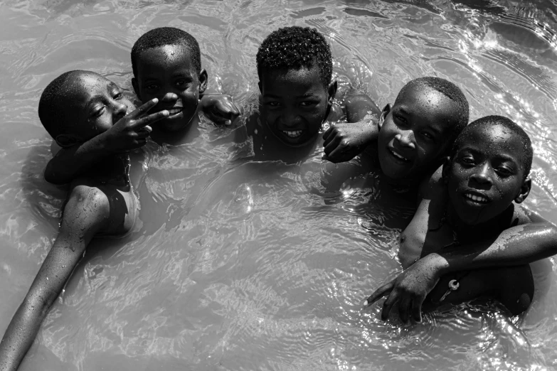 a group of s in a swimming pool