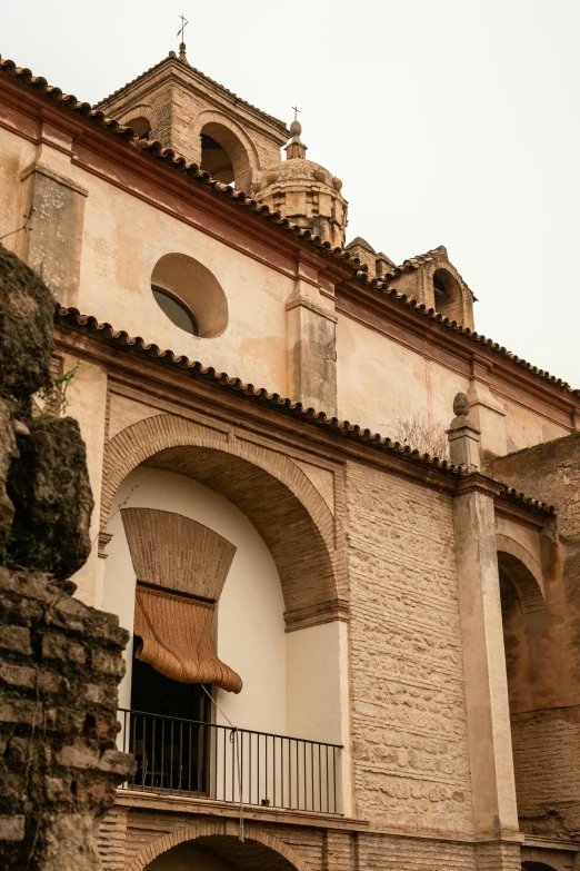 an old building with arches and archways