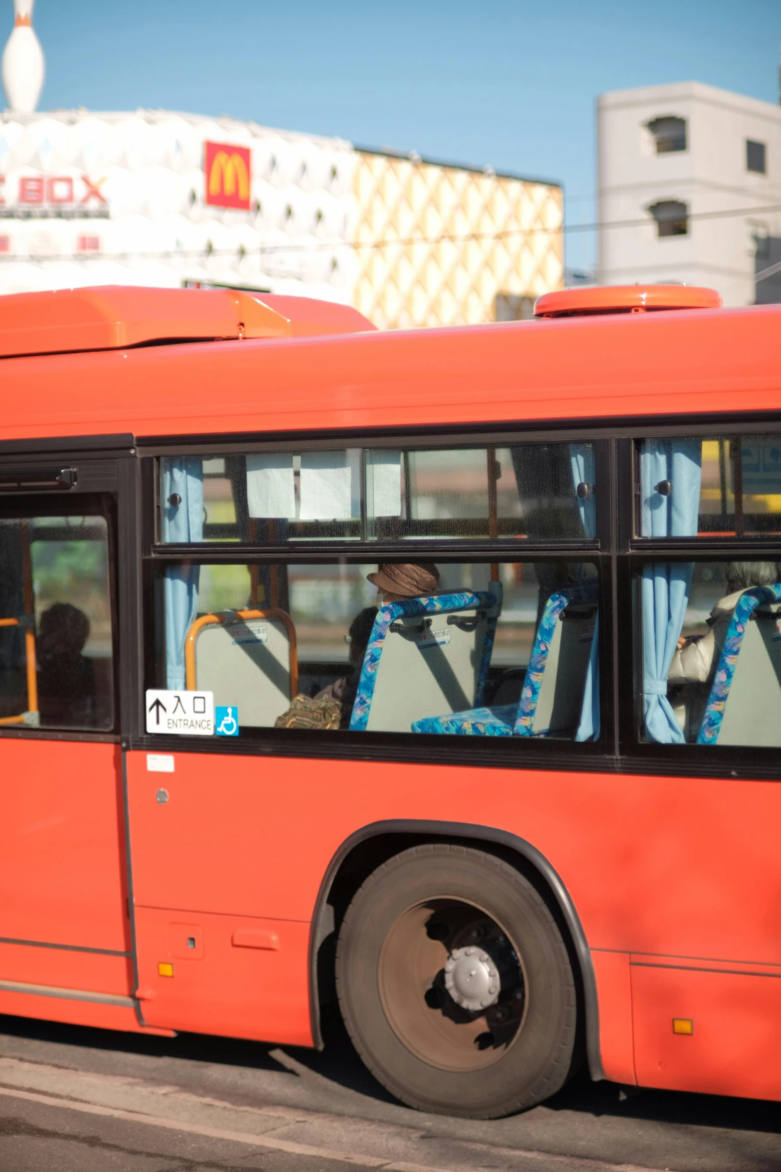 this is a close up s of a passenger bus