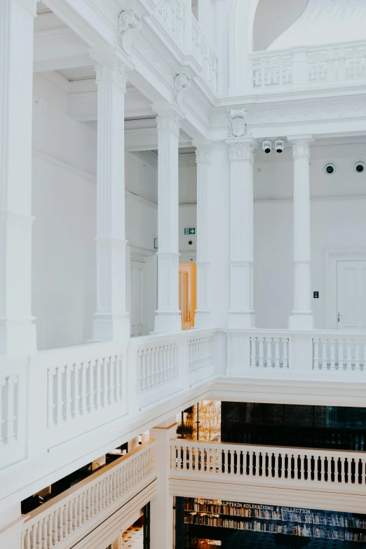 a po taken from above the main entrance to a grand building