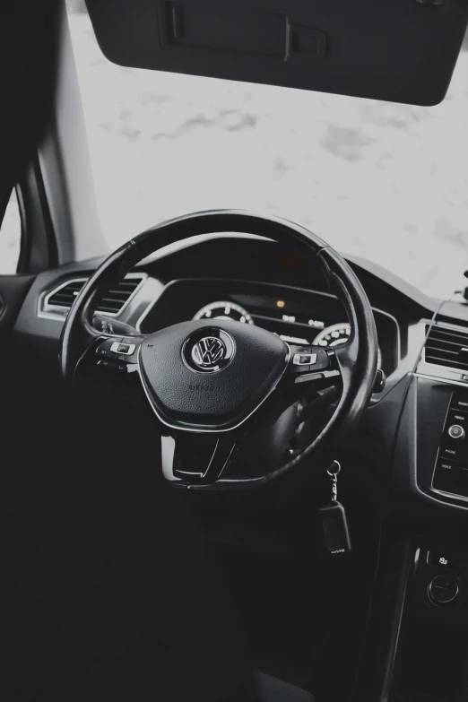 the dashboard and dash of a small car