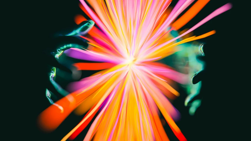 colorful blurry pograph of the lights coming out of an object