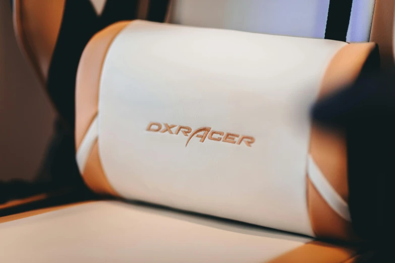 a seat back with a logo that says dxpager