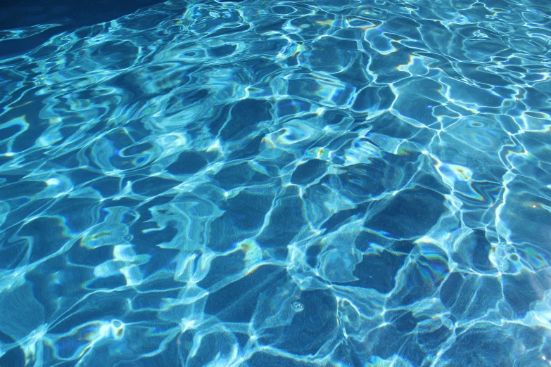 the water in a swimming pool is calm