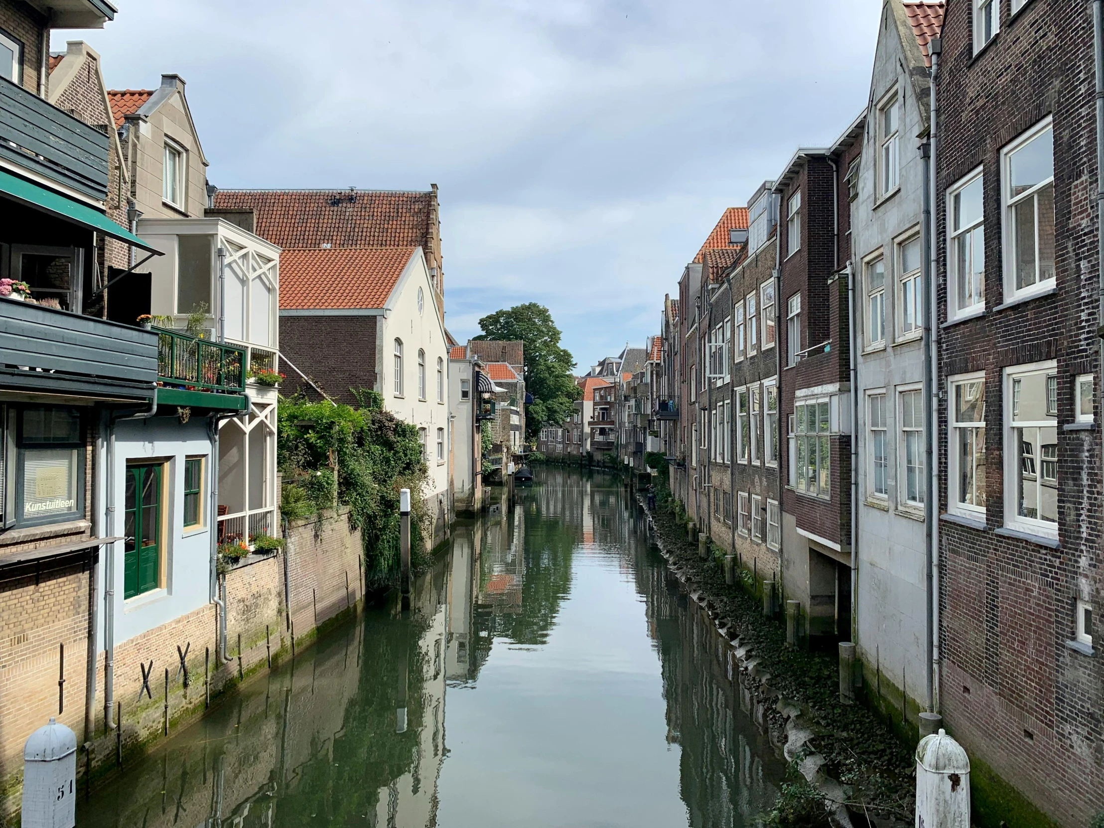 there is a canal in a very old village