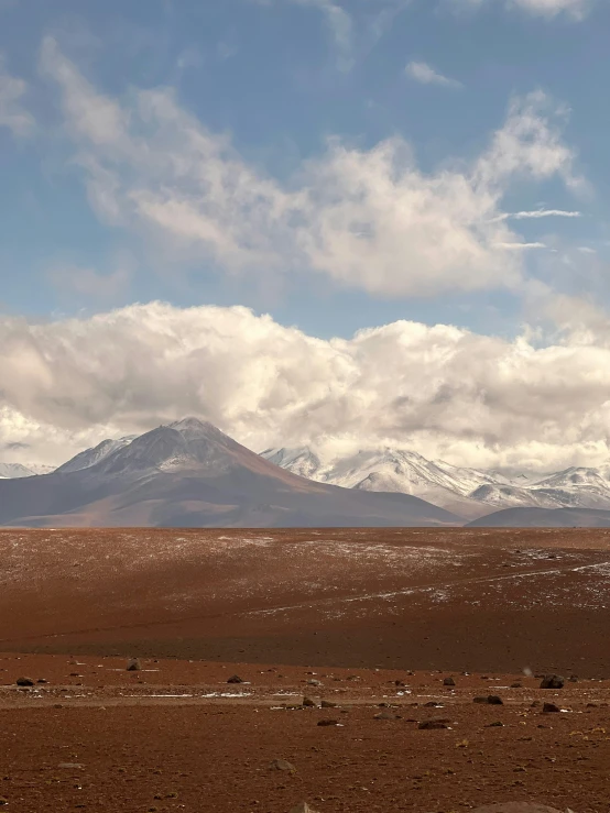 a mountain range, with a lot of clouds above it