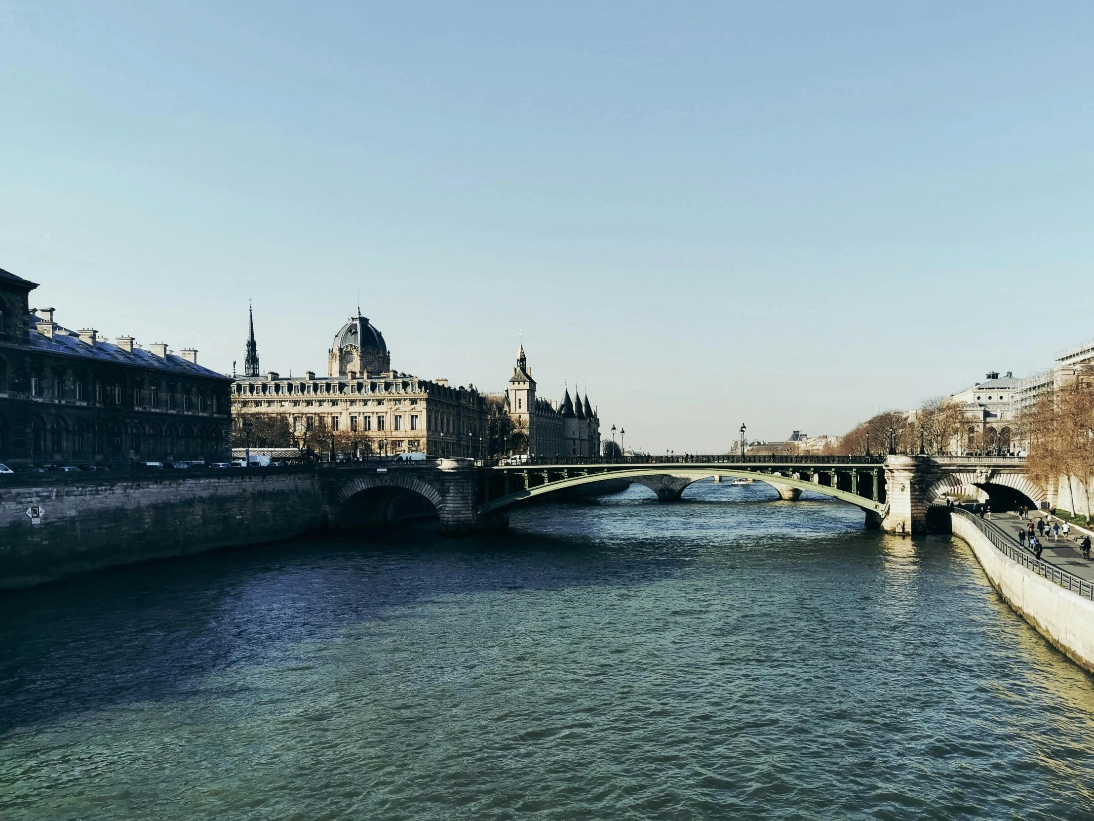 a po looking back across the river in europe