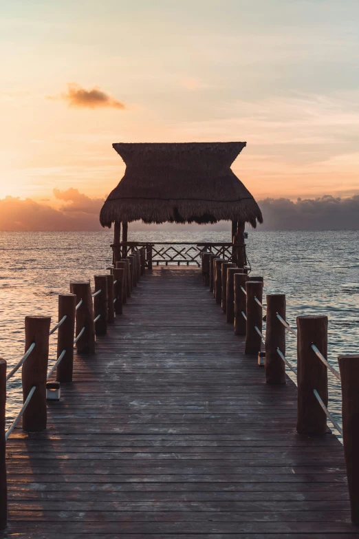 a very nice looking pier with some water