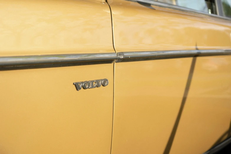 the logo and emblem on an old car