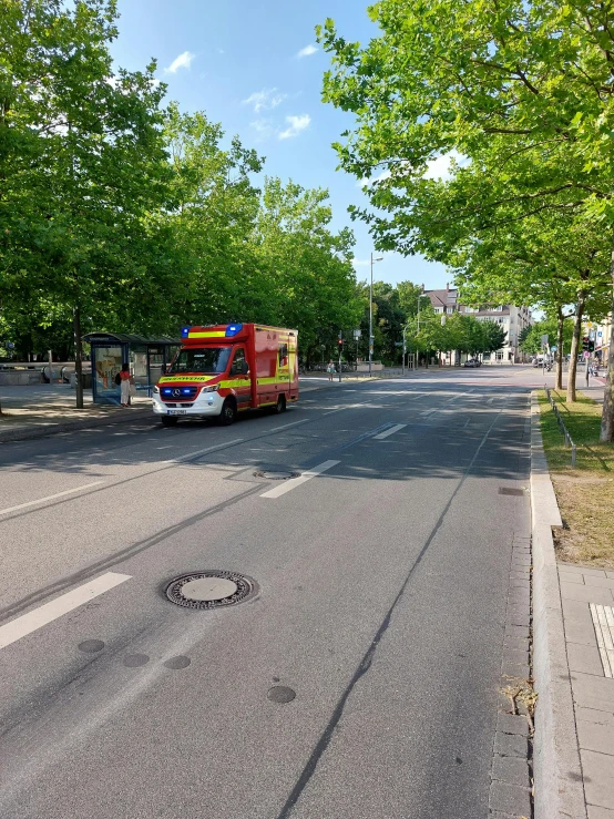 a small van parked on the side of the road