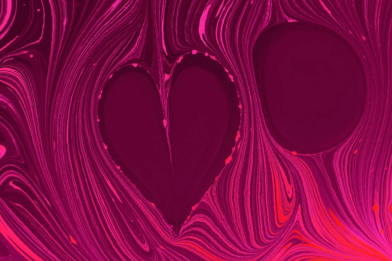 a pink and red wallpaper with hearts