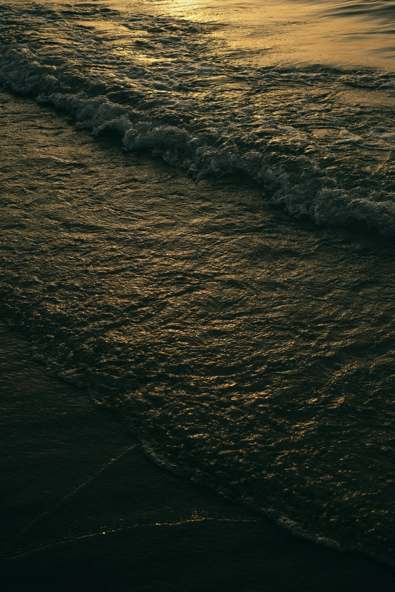 some very pretty clear waves by some shore