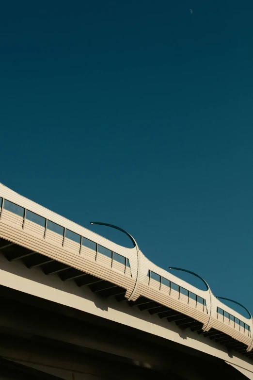 a train that is going over a bridge