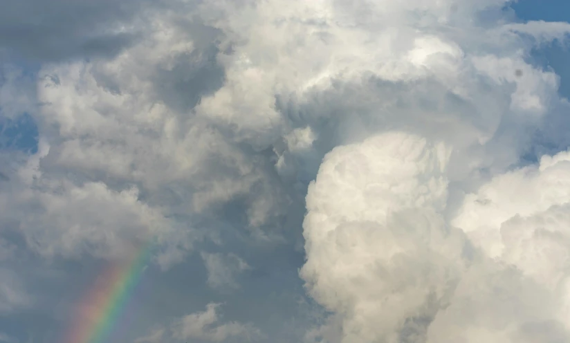 an image of a colorful rainbow in the sky