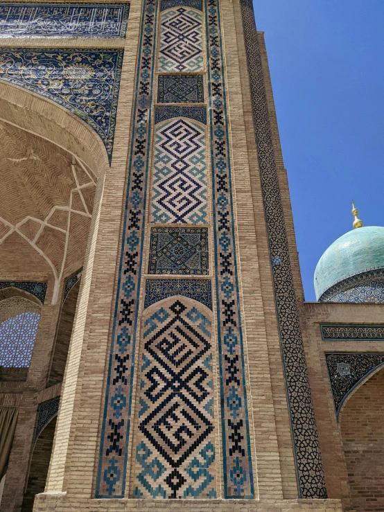 closeup on the exterior of a clock tower